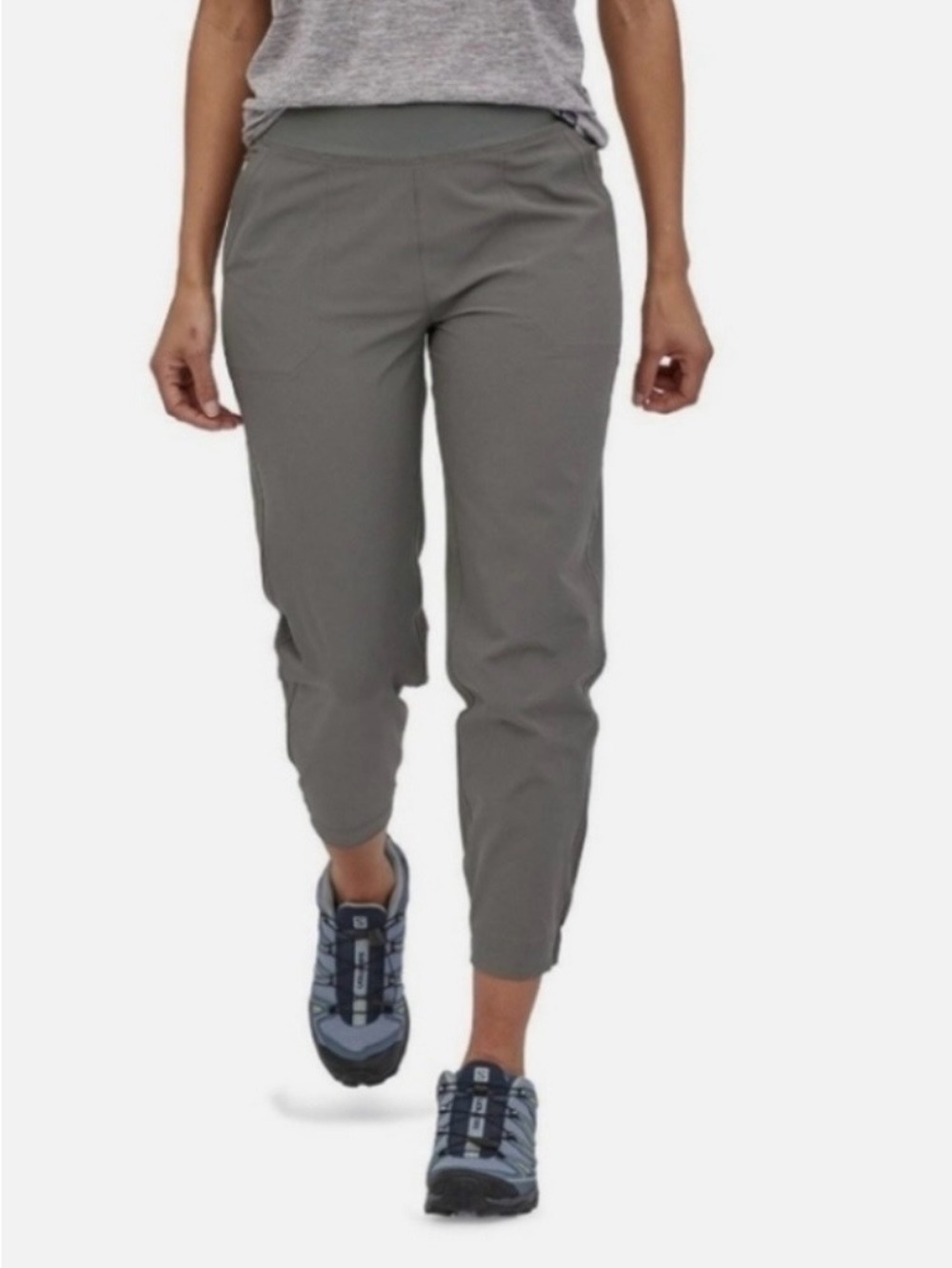 Patagonia Black Women's Stretch Jogger Pants with Cuffed Ankles